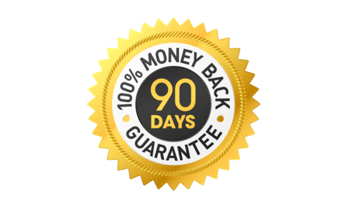 90-day money back guarantee
