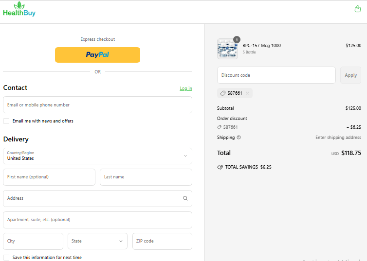 BPC-157 - Secure Checkout 
